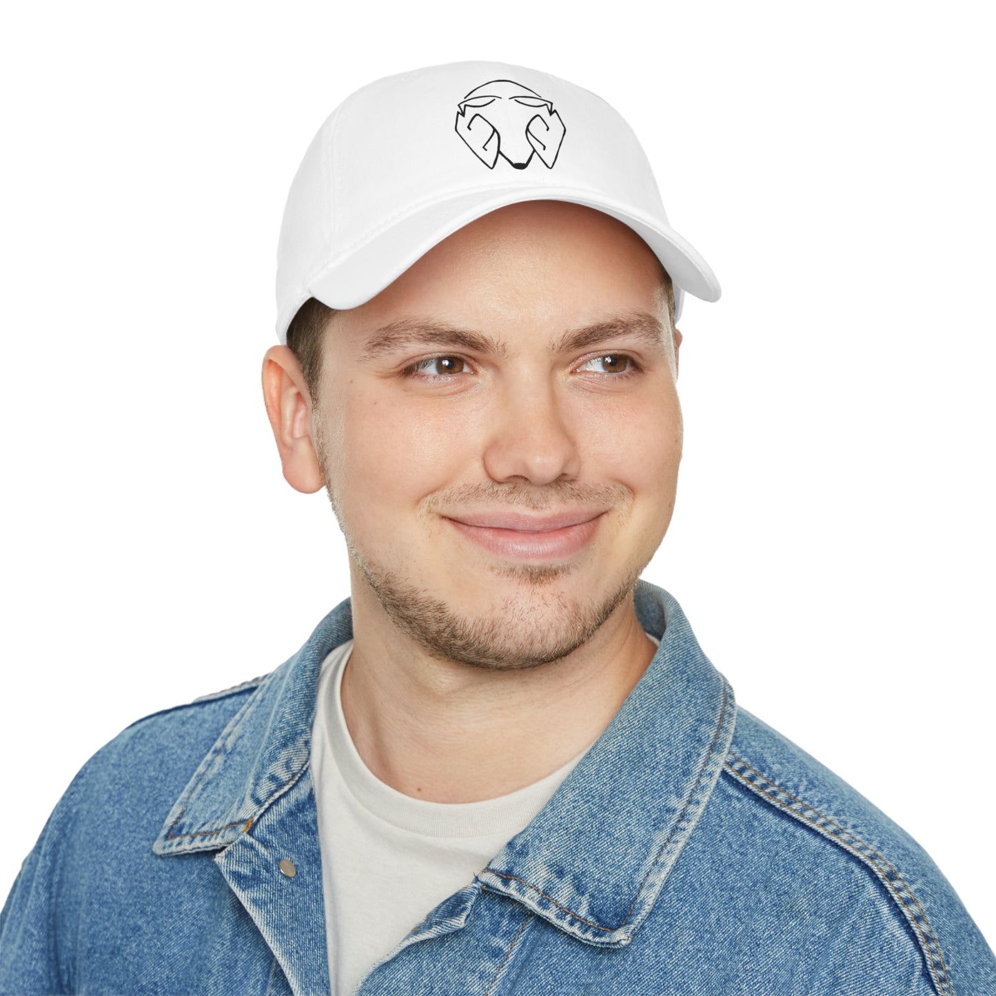 Mr.Moro Head Logo Black - Low Profile Baseball Cap