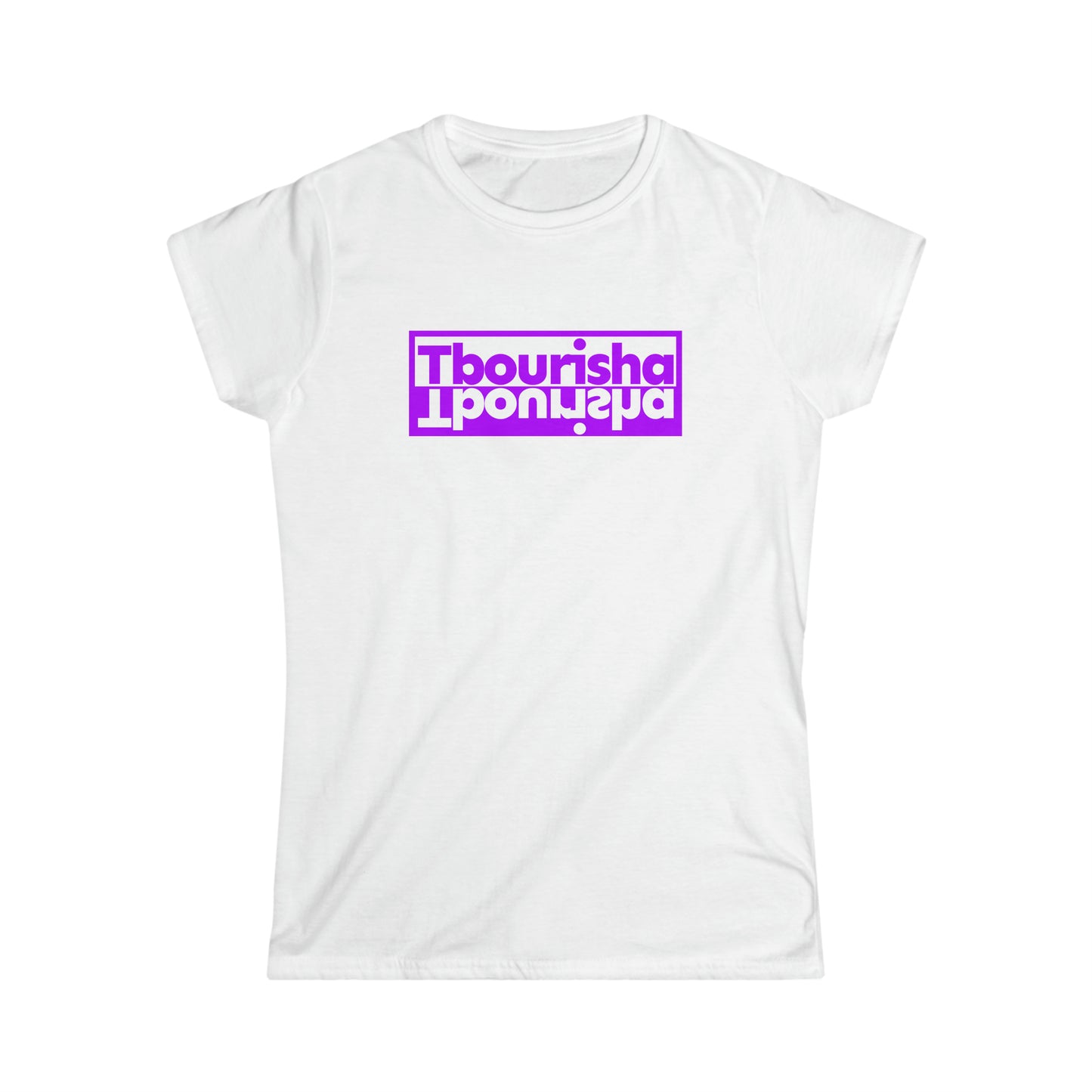 Woman's Tbourisha T-shirt Purple/White