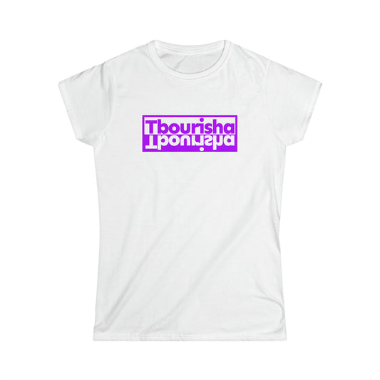 Woman's Tbourisha T-shirt Purple/White