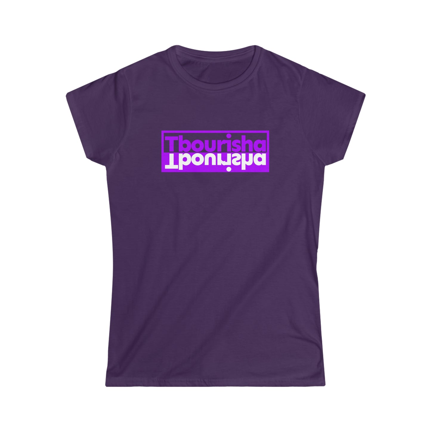 Woman's Tbourisha T-shirt Purple/White