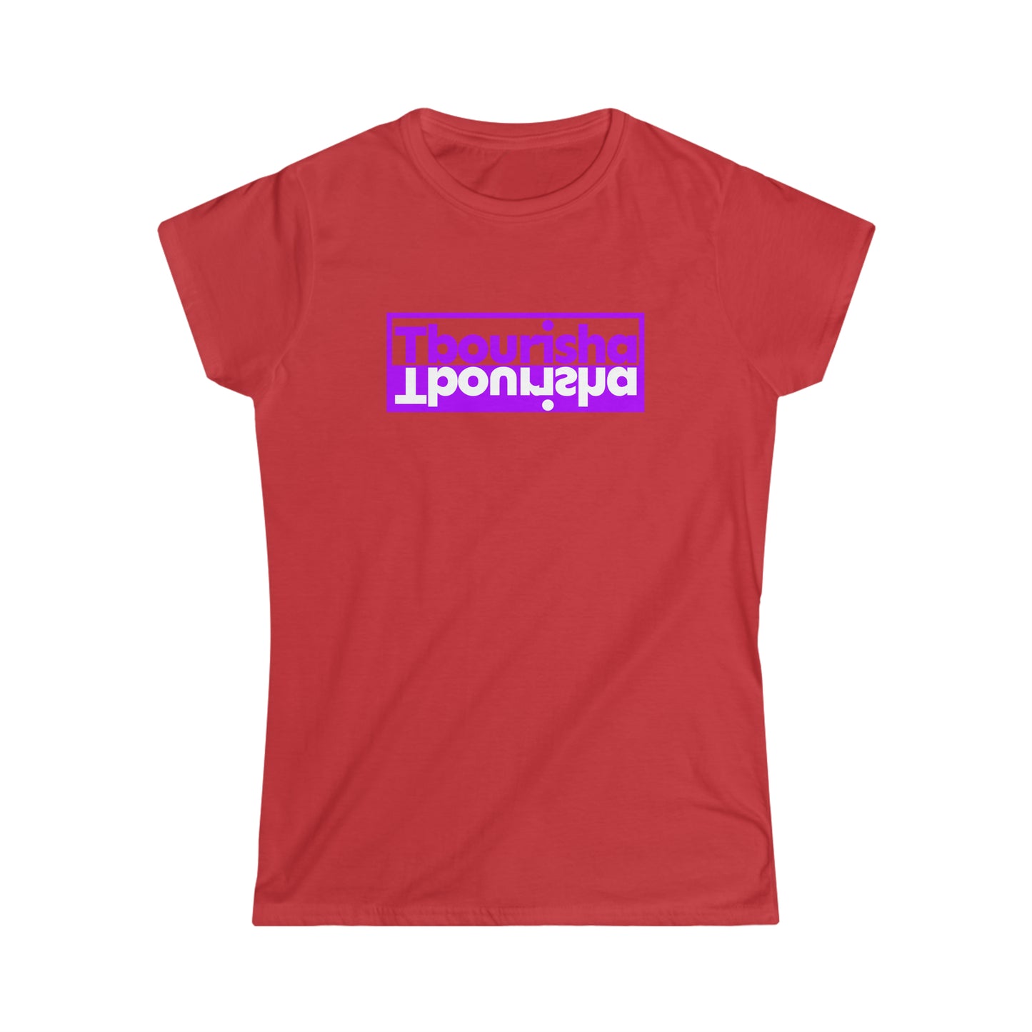 Woman's Tbourisha T-shirt Purple/White
