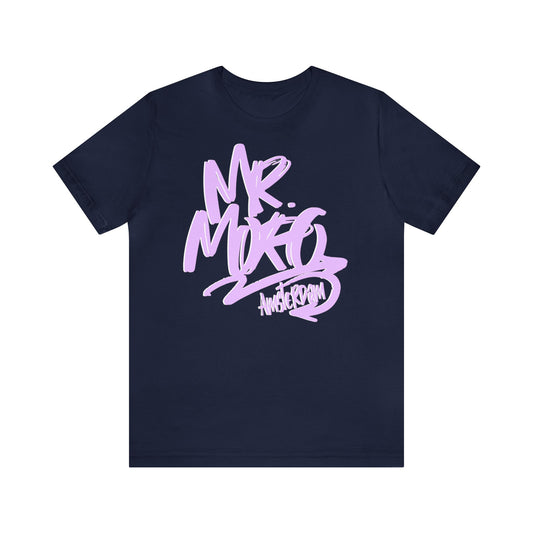 Mr.Moro Graffiti T-shirt Pink/White