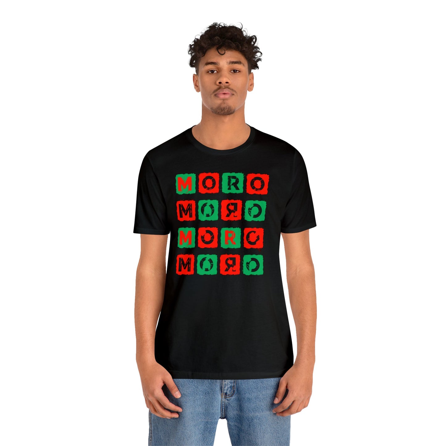 Mr.Moro Cubes T-shirt Red/Green