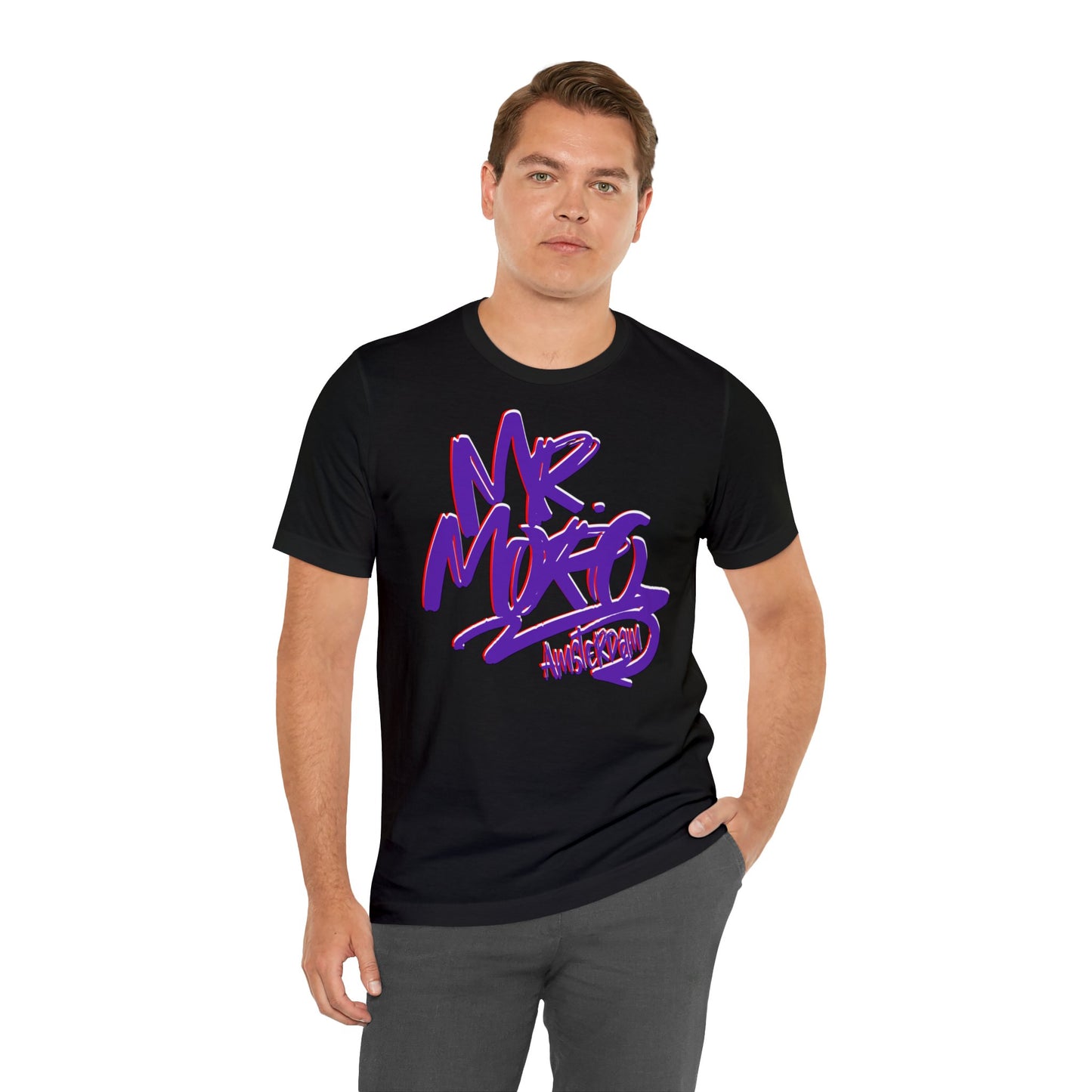 Mr.Moro Graffiti T-shirt Purple