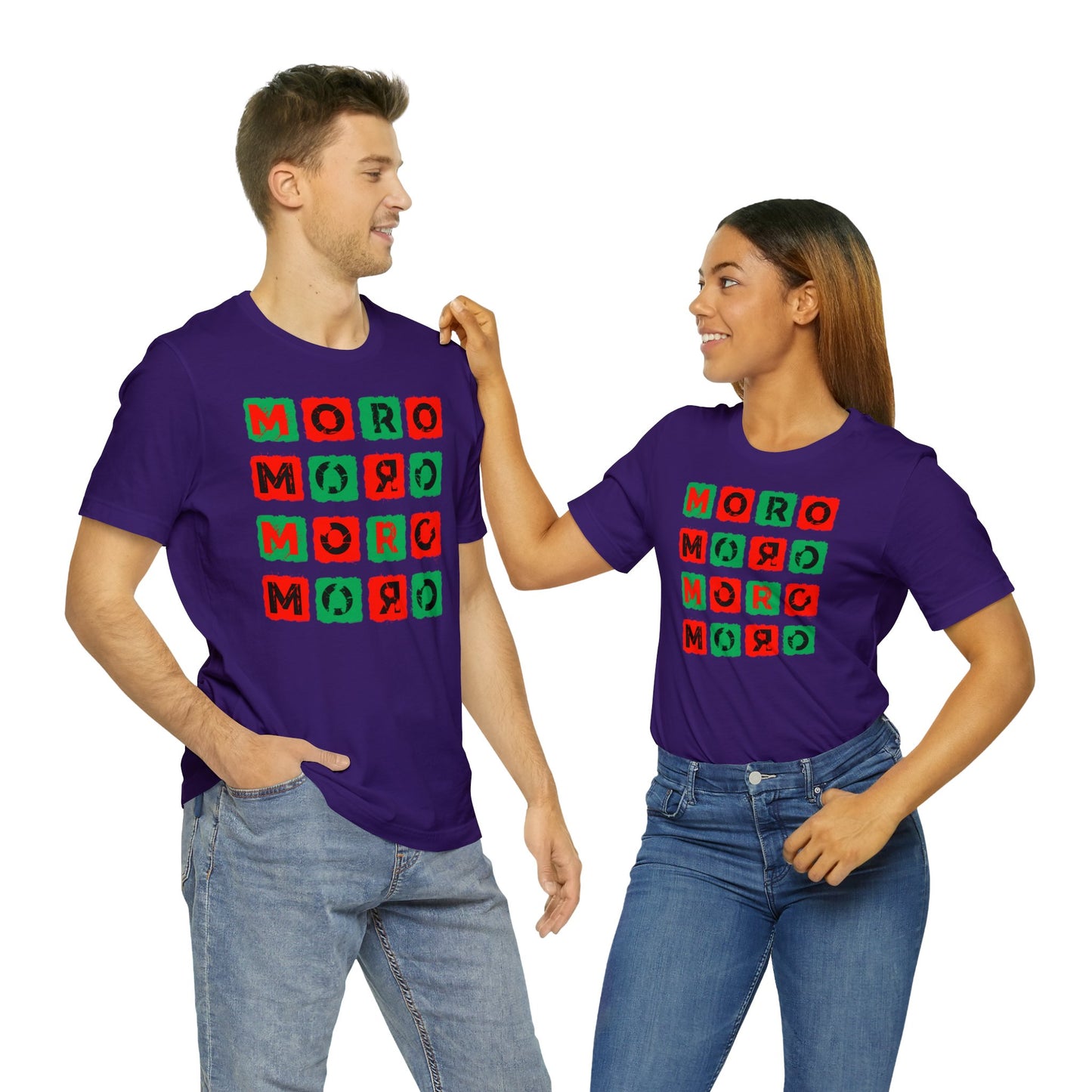 Mr.Moro Cubes T-shirt Red/Green