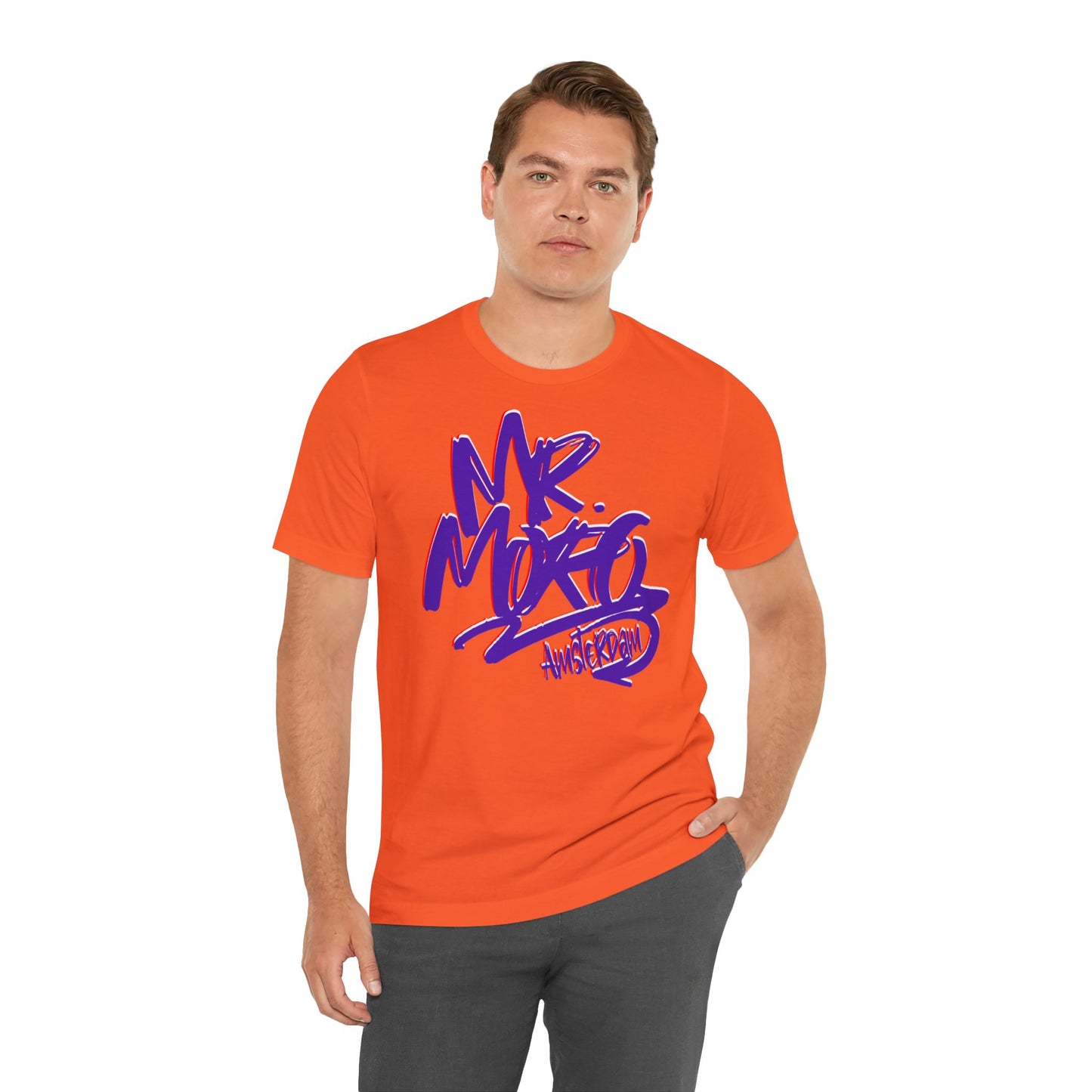 Mr.Moro Graffiti T-shirt Purple
