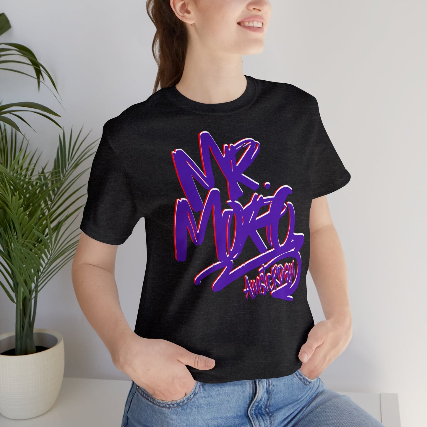 Mr.Moro Graffiti T-shirt Purple