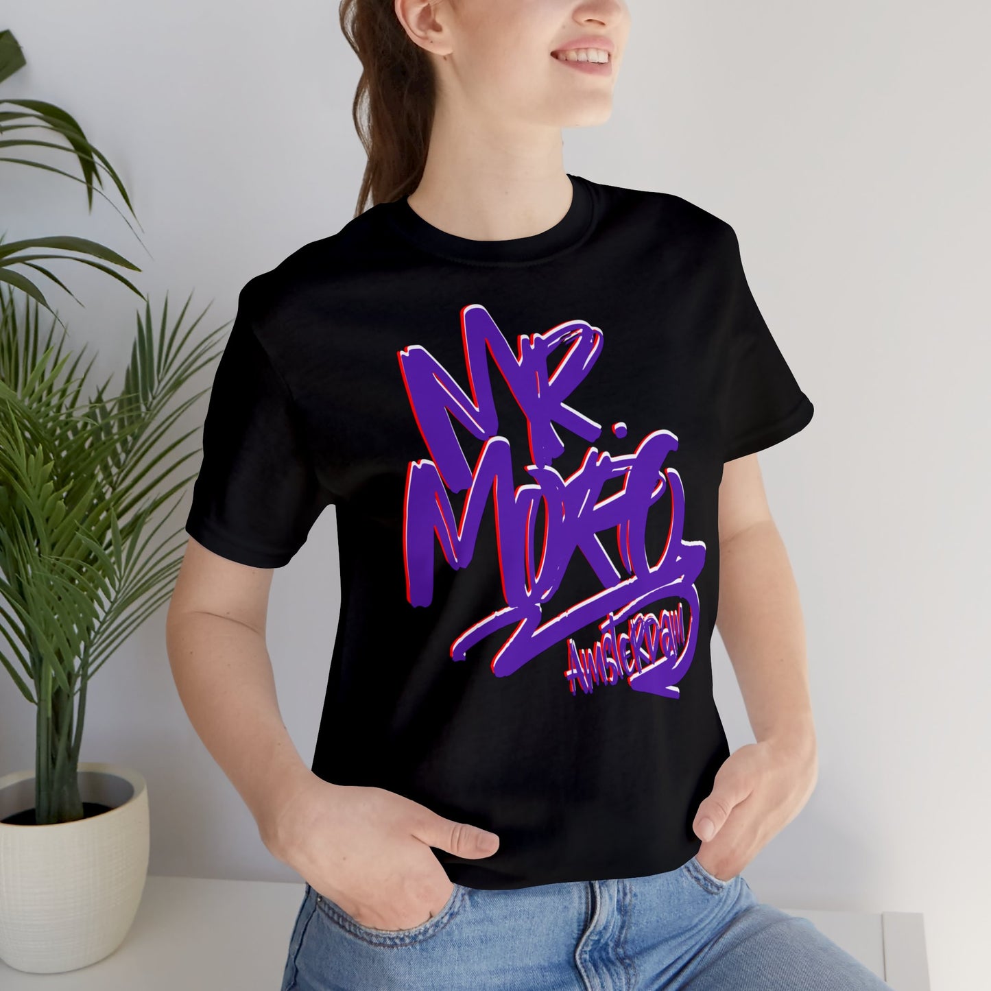 Mr.Moro Graffiti T-shirt Purple