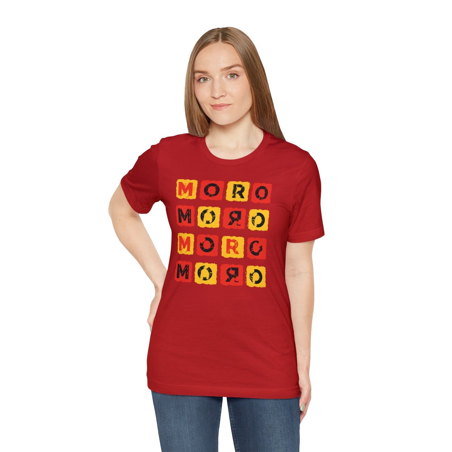 Mr.Moro Cubes T-shirt Red/Yellow