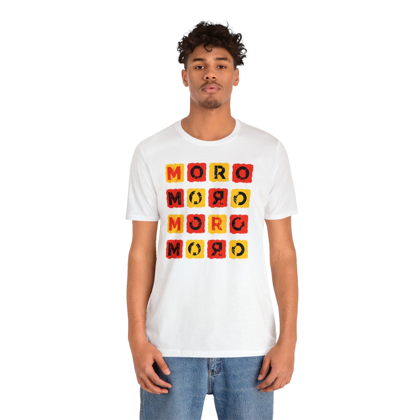 Mr.Moro Cubes T-shirt Red/Yellow