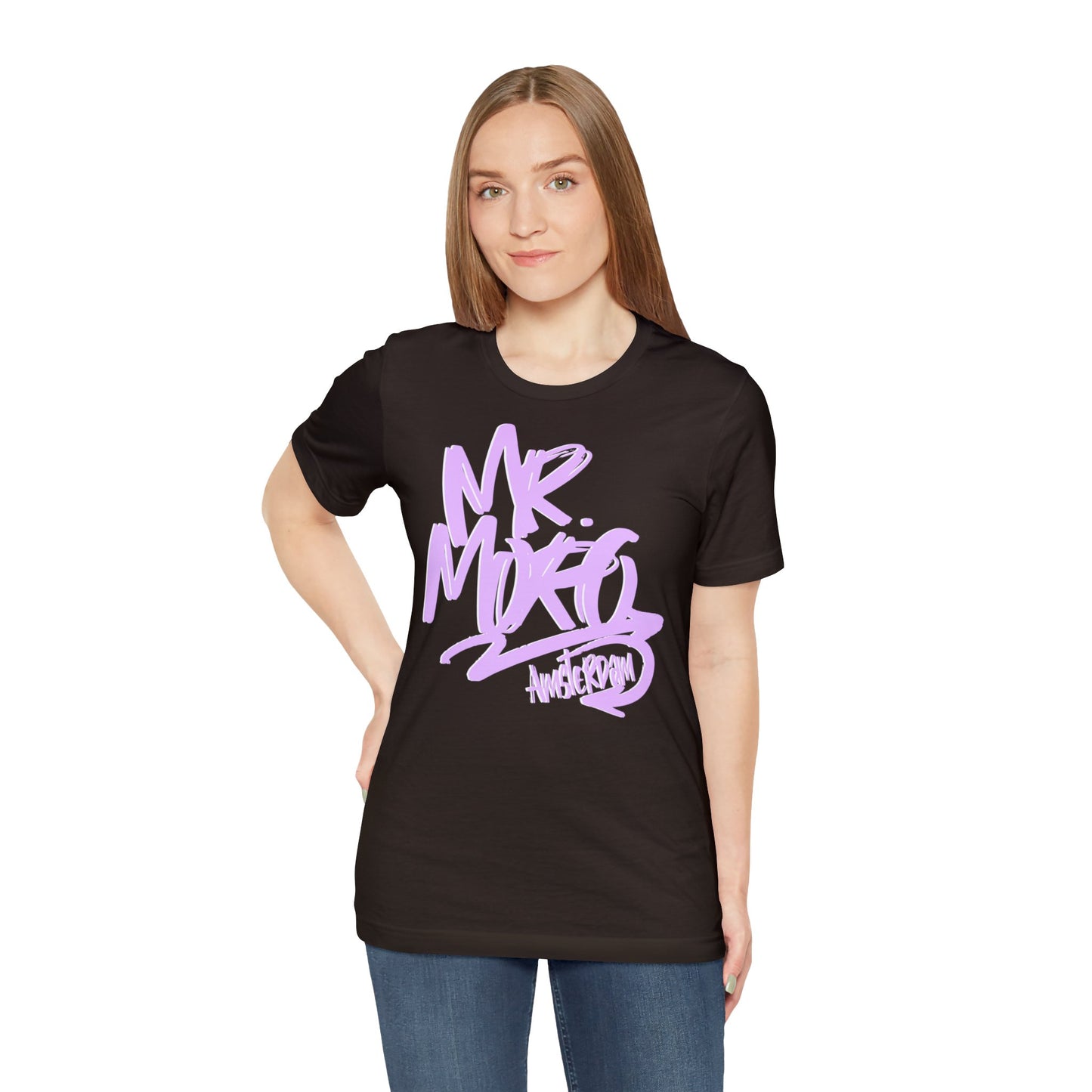 Mr.Moro Graffiti T-shirt Pink/White