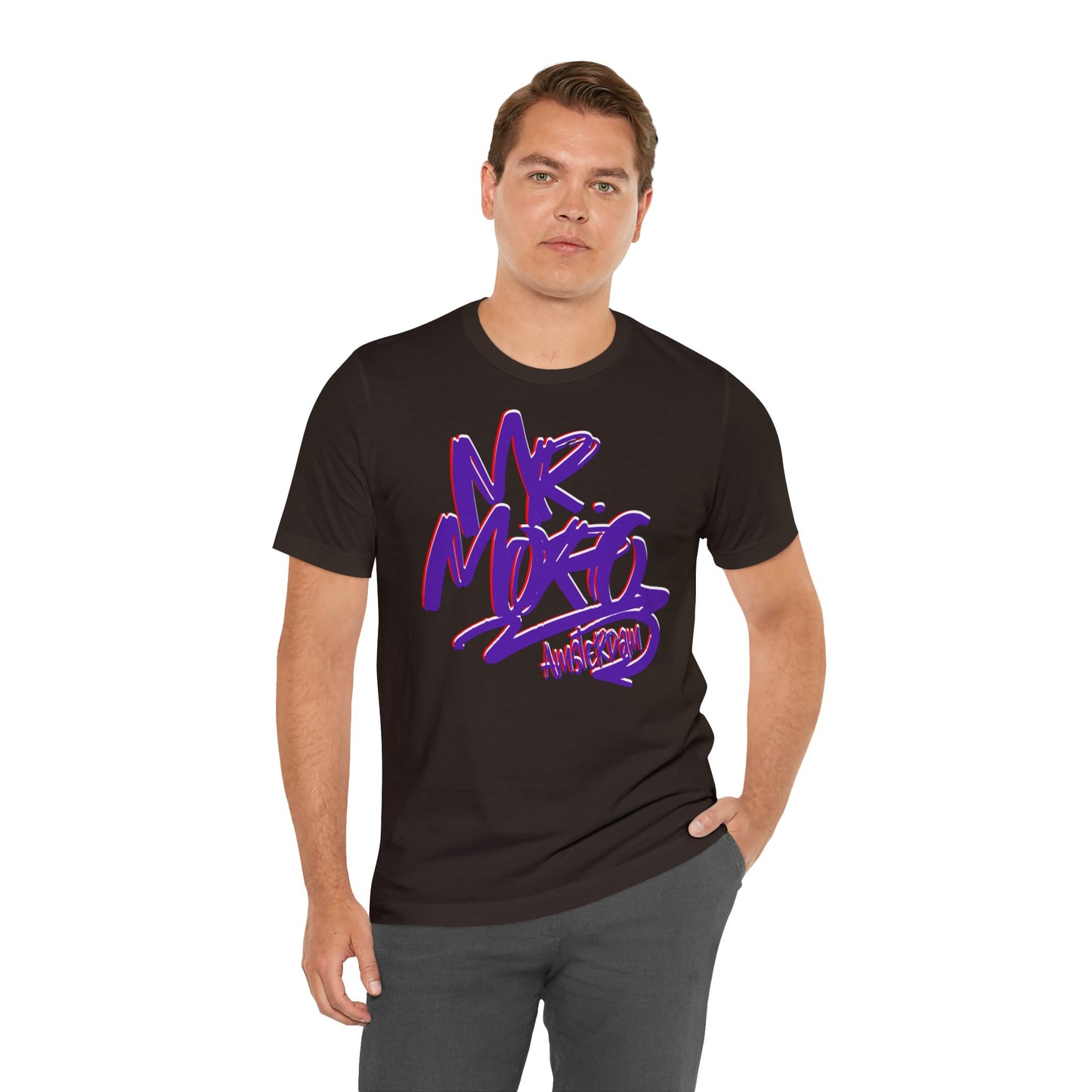 Mr.Moro Graffiti T-shirt Purple