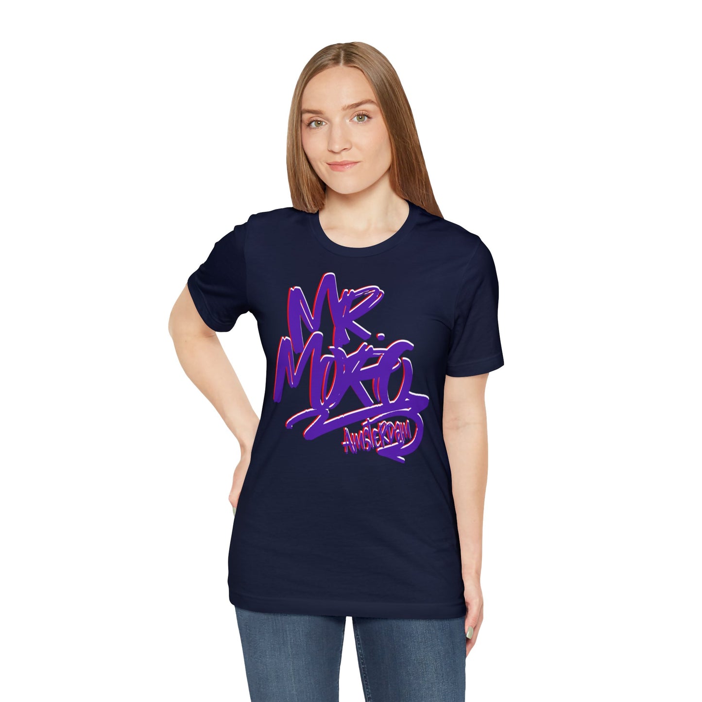 Mr.Moro Graffiti T-shirt Purple