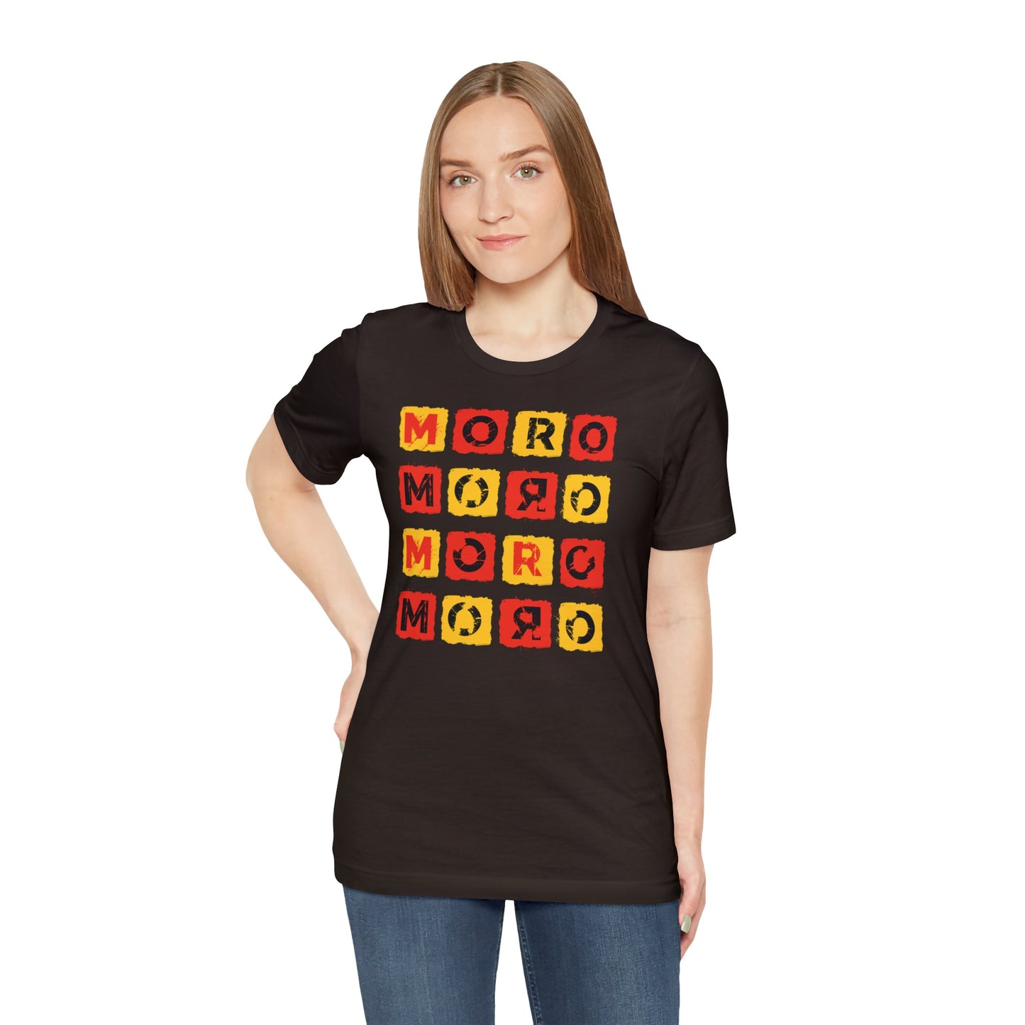 Mr.Moro Cubes T-shirt Red/Yellow