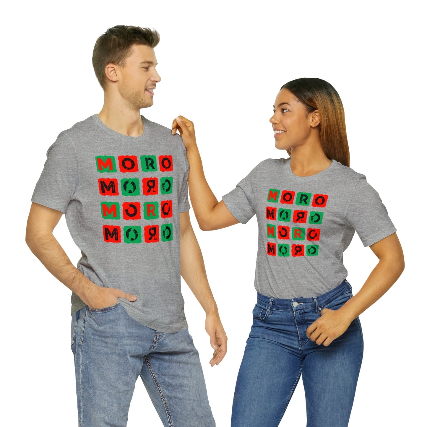 Mr.Moro Cubes T-shirt Red/Green