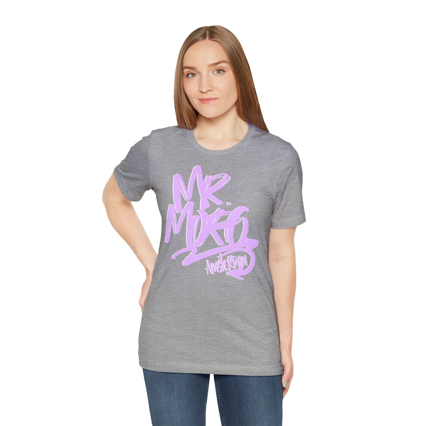 Mr.Moro Graffiti T-shirt Pink/White