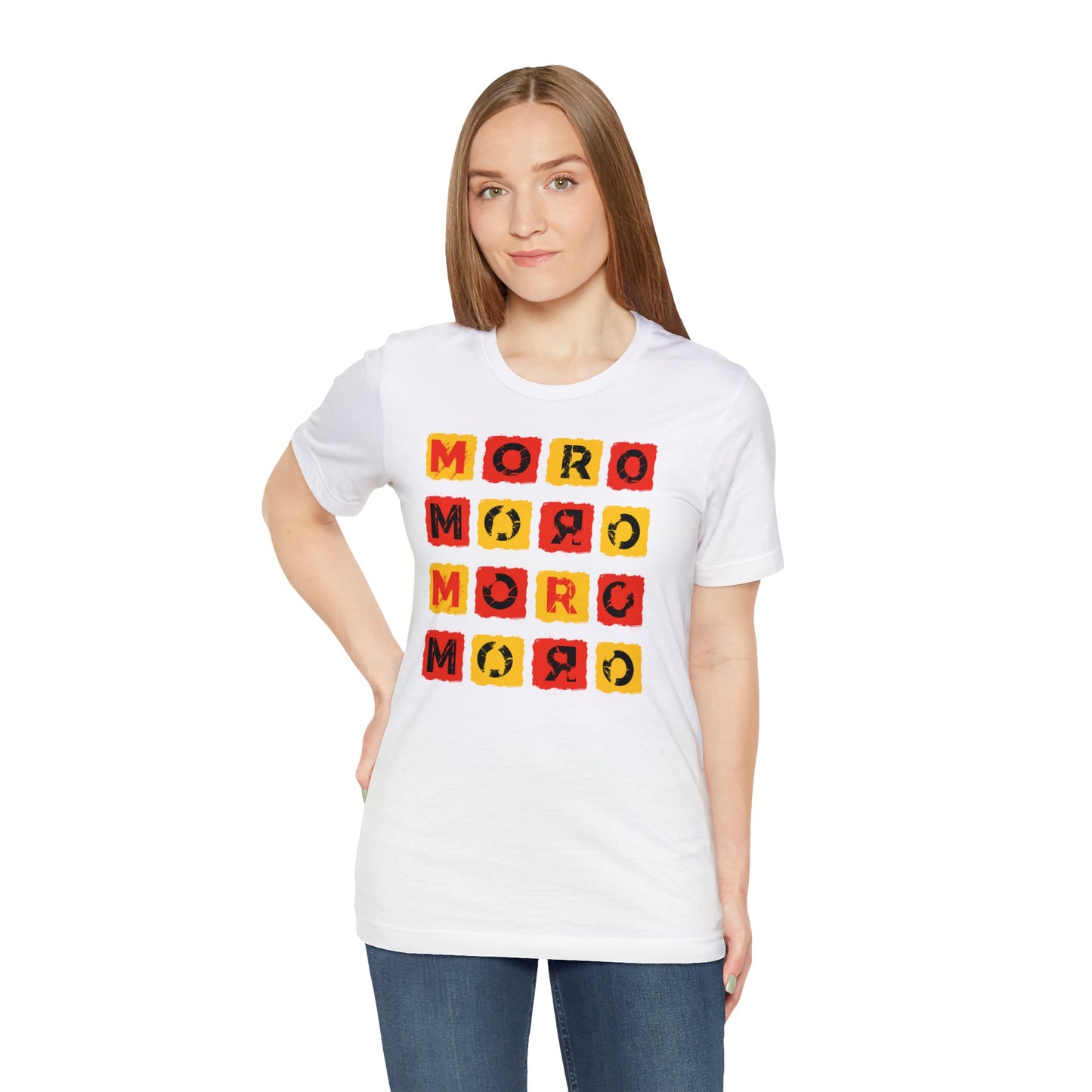 Mr.Moro Cubes T-shirt Red/Yellow