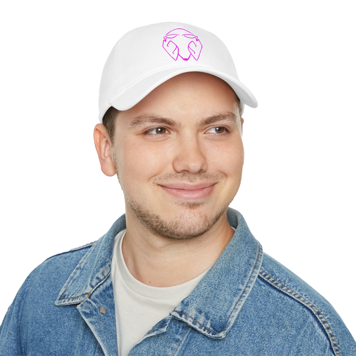 Mr.Moro Head Logo Pink - Low Profile Baseball Cap