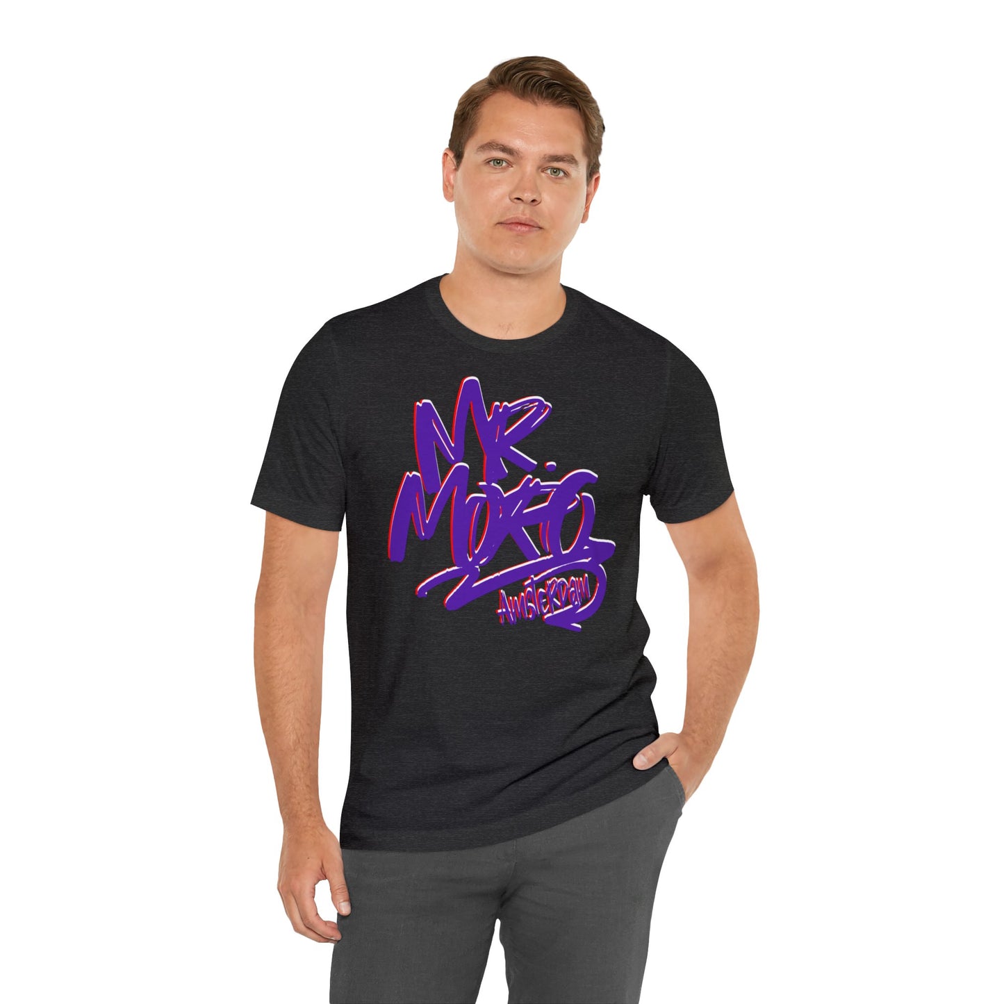 Mr.Moro Graffiti T-shirt Purple