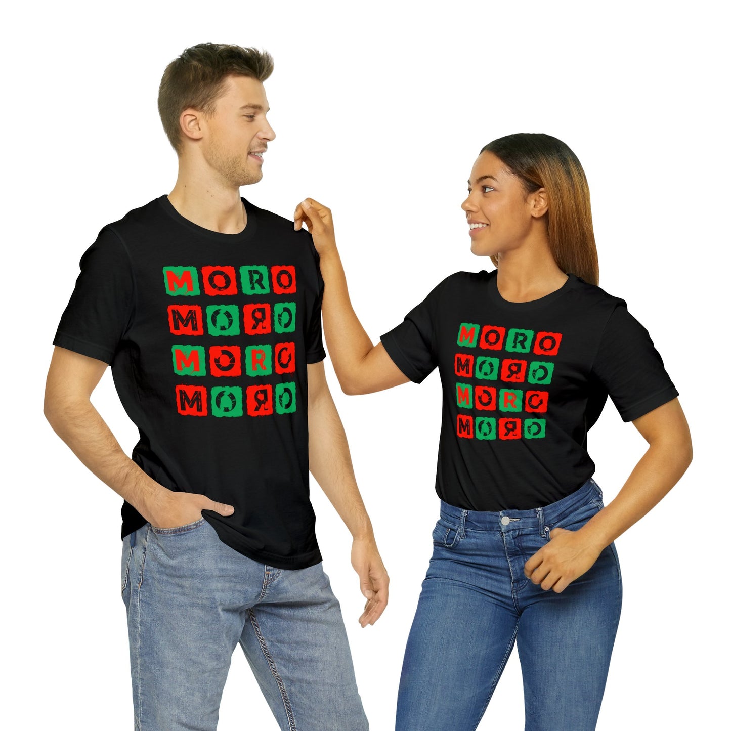 Mr.Moro Cubes T-shirt Red/Green