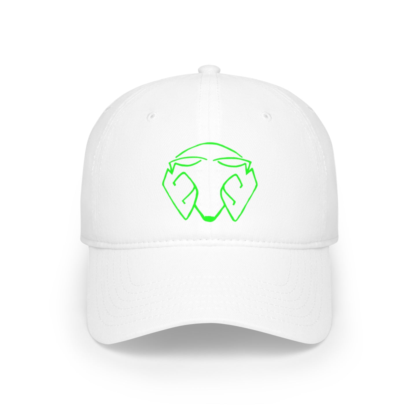 Mr.Moro Head Logo Green - Low Profile Baseball Cap