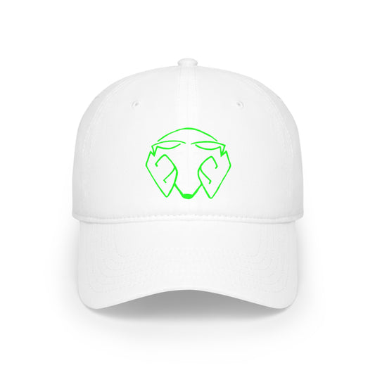 Mr.Moro Head Logo Green - Low Profile Baseball Cap