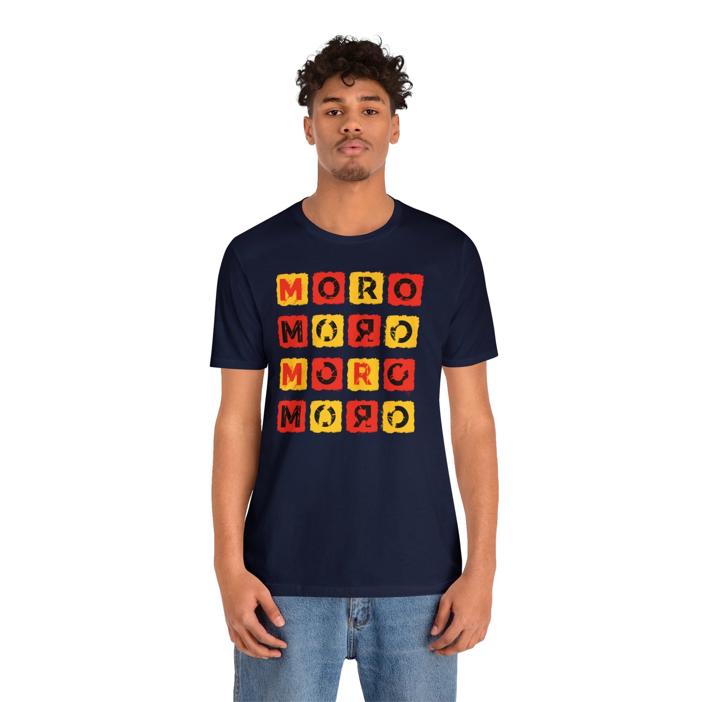Mr.Moro Cubes T-shirt Red/Yellow
