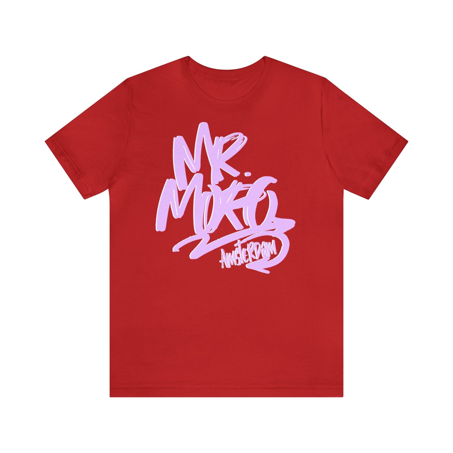 Mr.Moro Graffiti T-shirt Pink/White