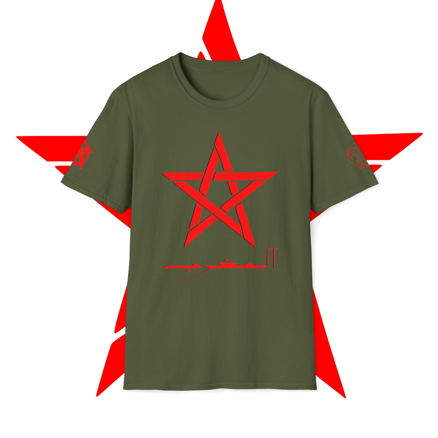 Arabic Moroccan Star Red