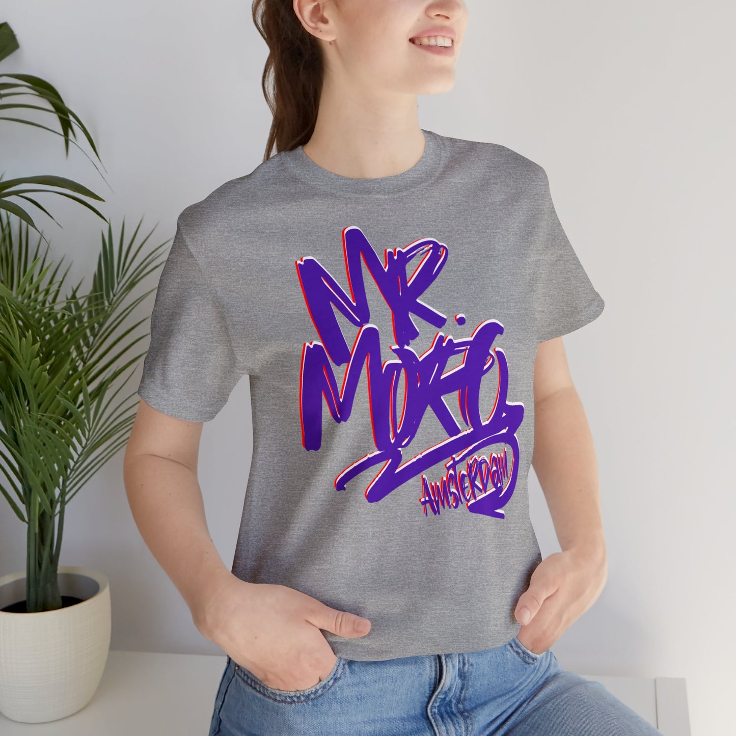 Mr.Moro Graffiti T-shirt Purple