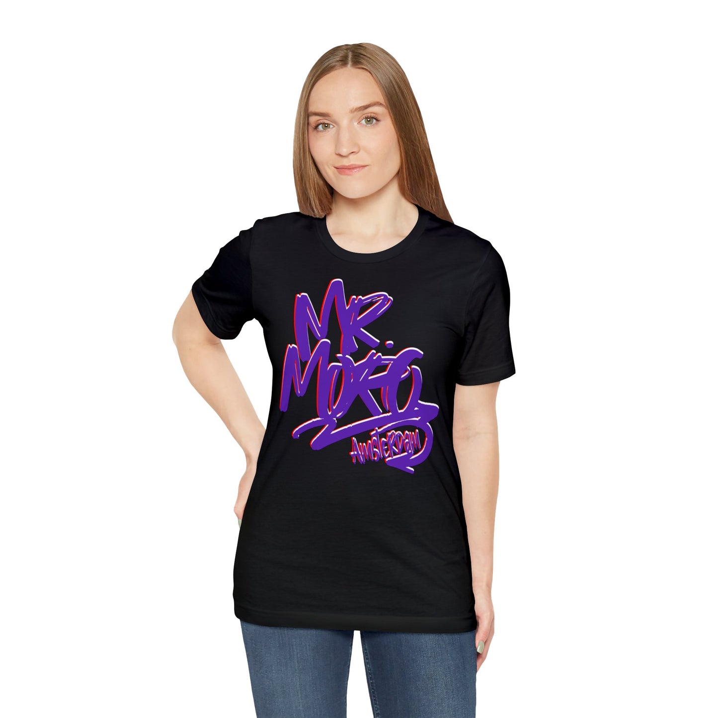 Mr.Moro Graffiti T-shirt Purple