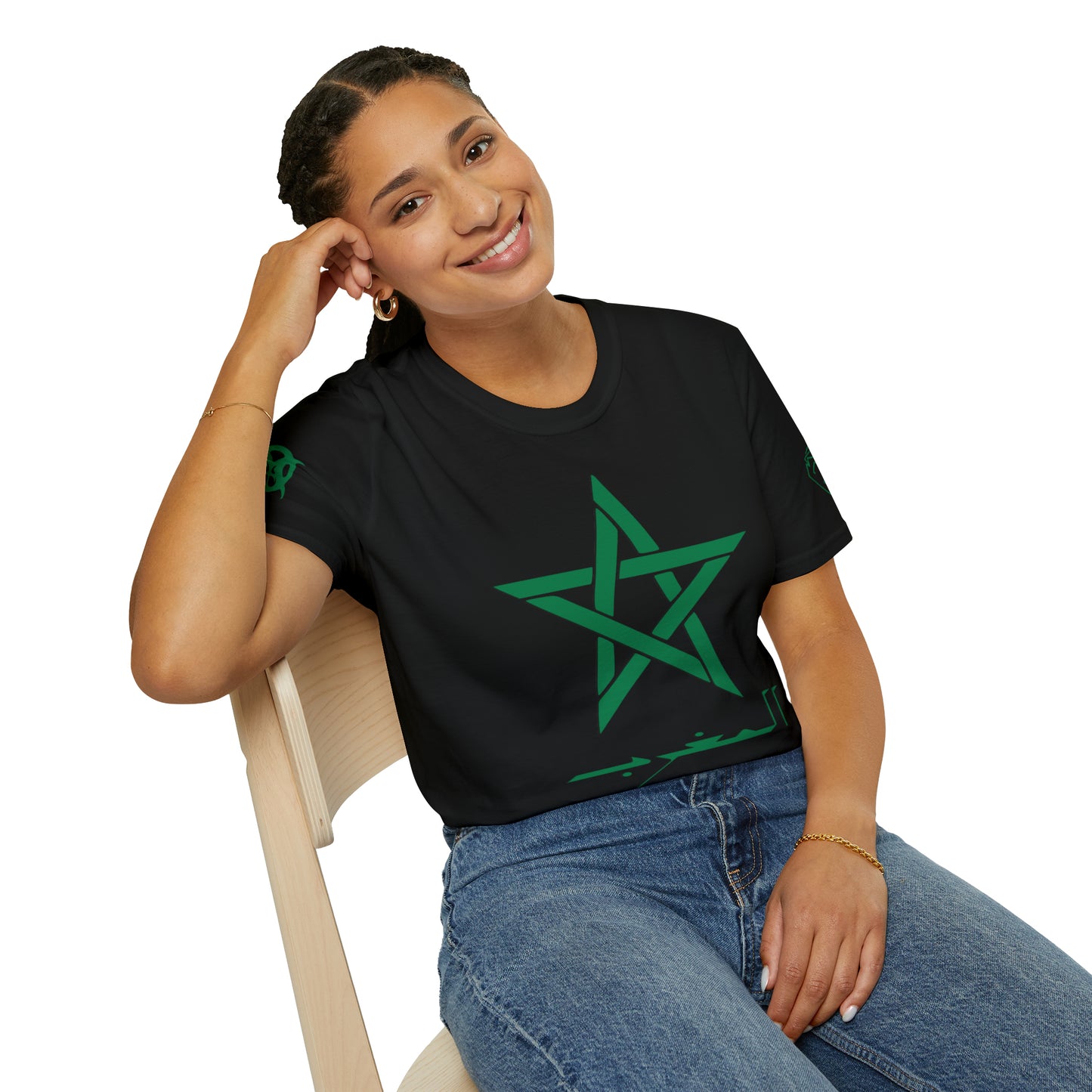 Arabic Moroccan Star Green