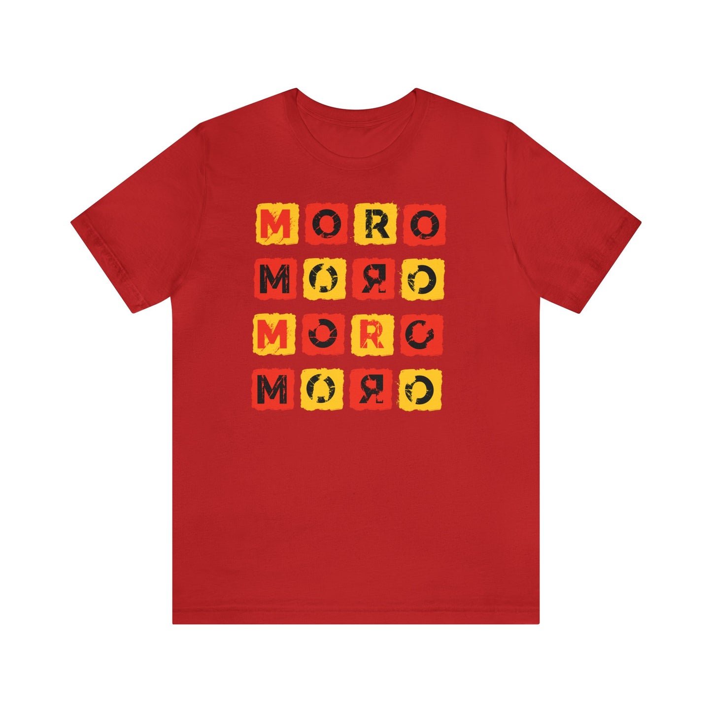 Mr.Moro Cubes T-shirt Red/Yellow