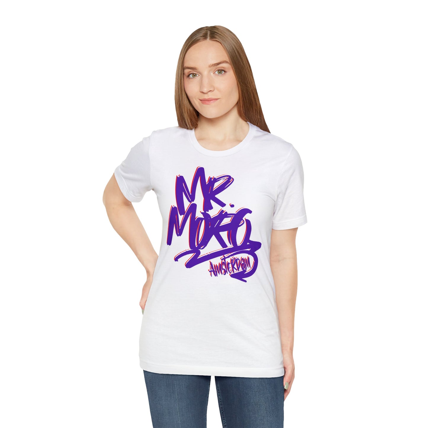 Mr.Moro Graffiti T-shirt Purple