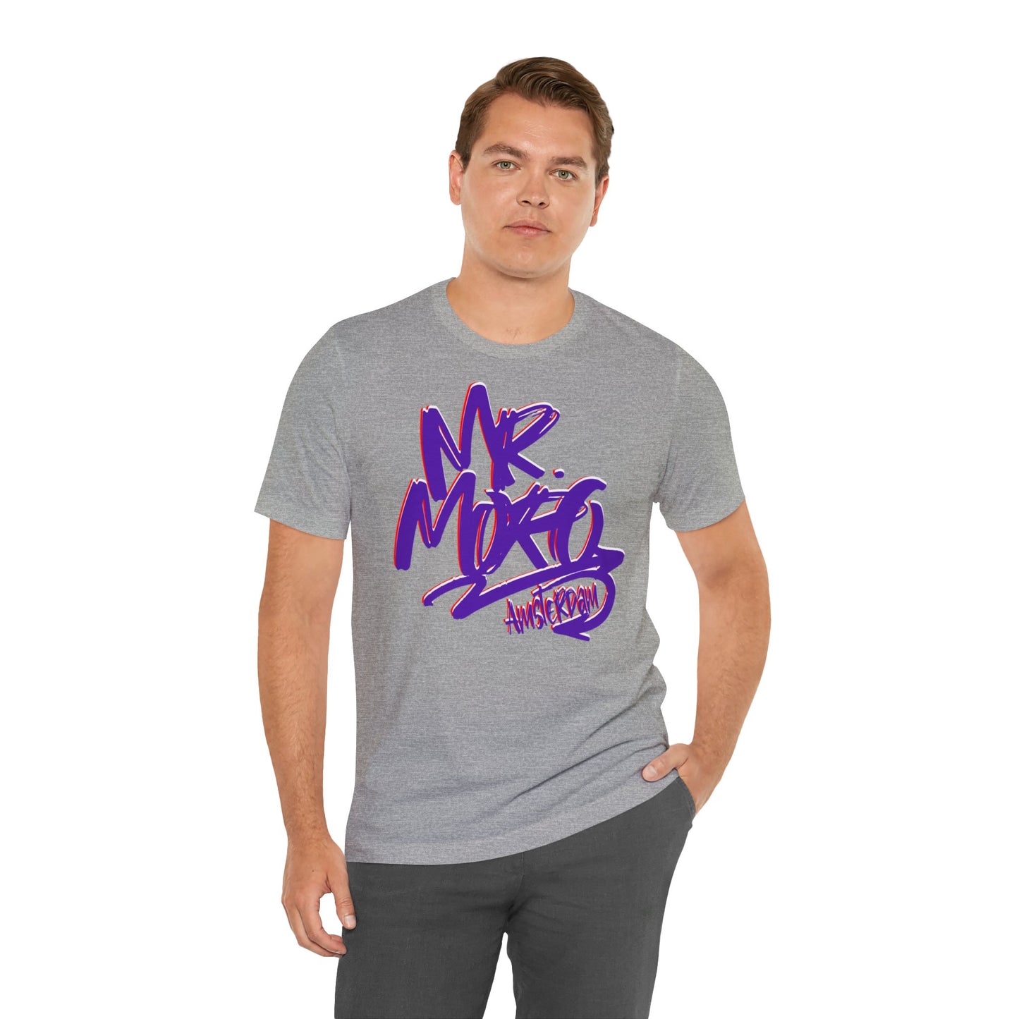 Mr.Moro Graffiti T-shirt Purple
