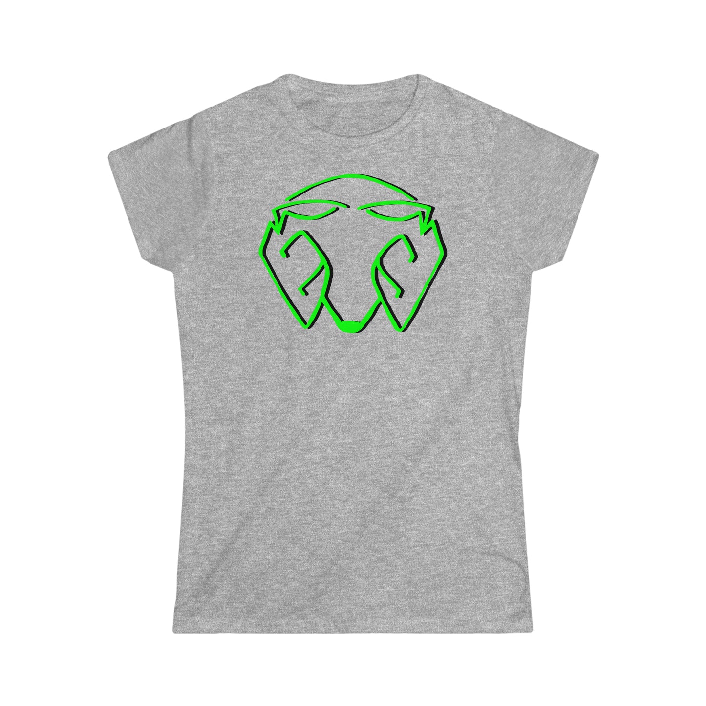 Women's Logo Big Head Green