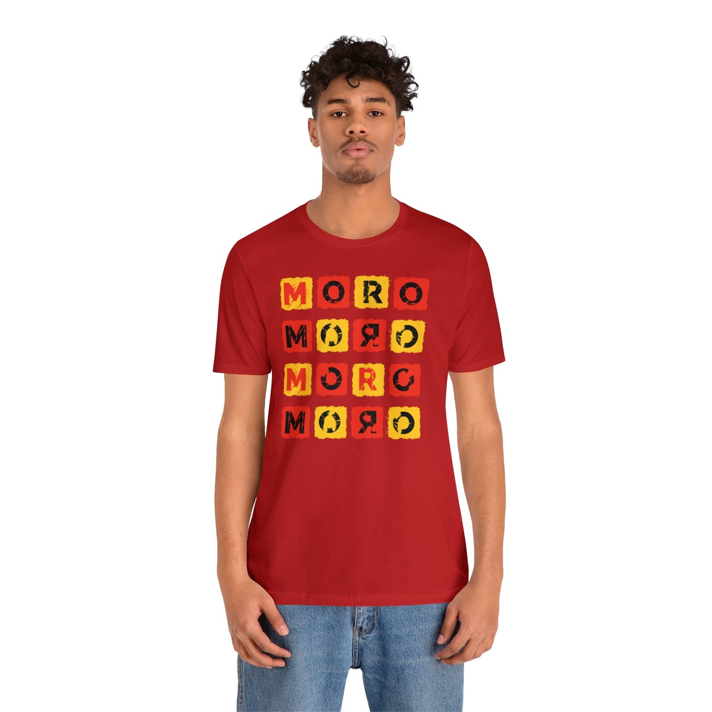 Mr.Moro Cubes T-shirt Red/Yellow