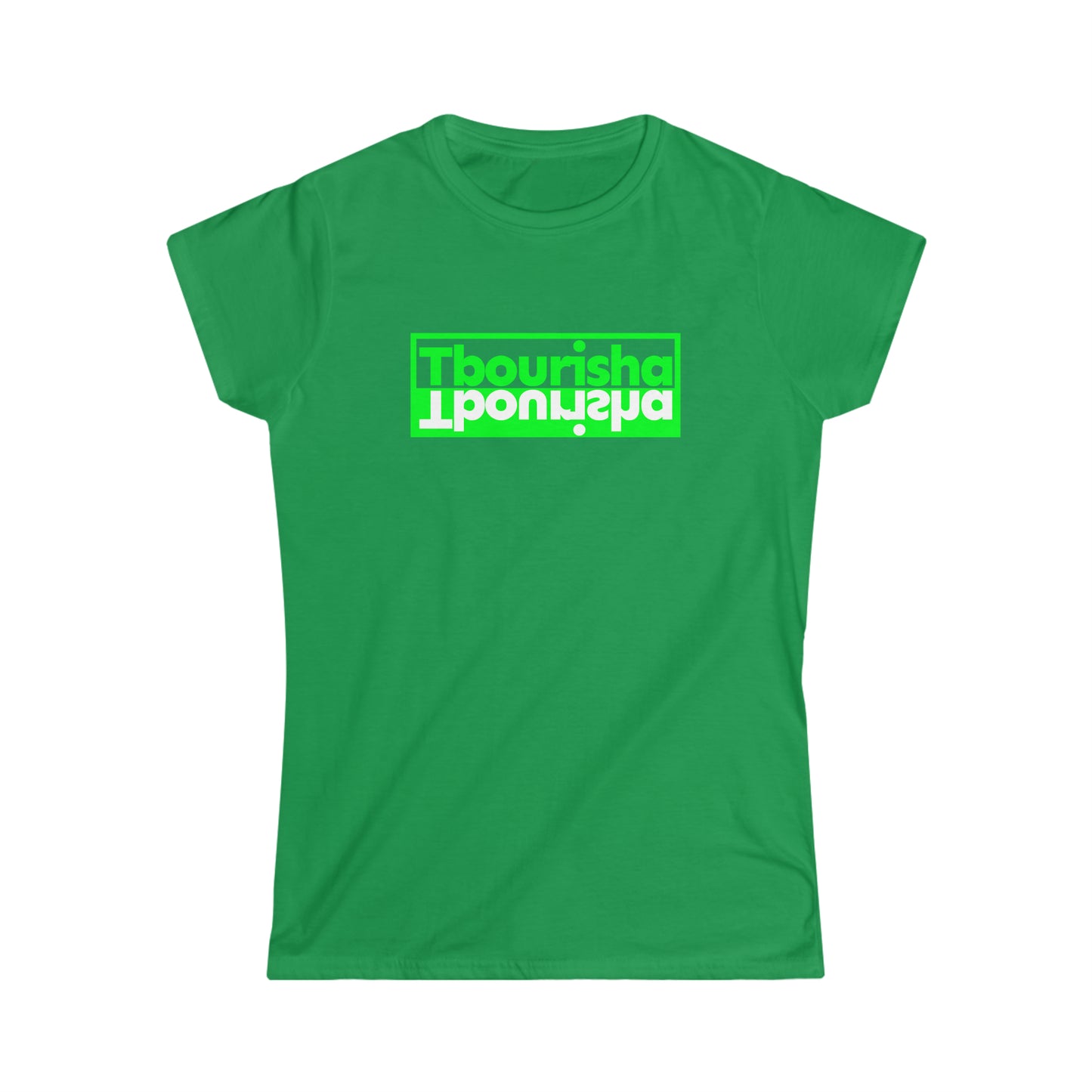 Woman's Tbourisha T-shirt Green/White