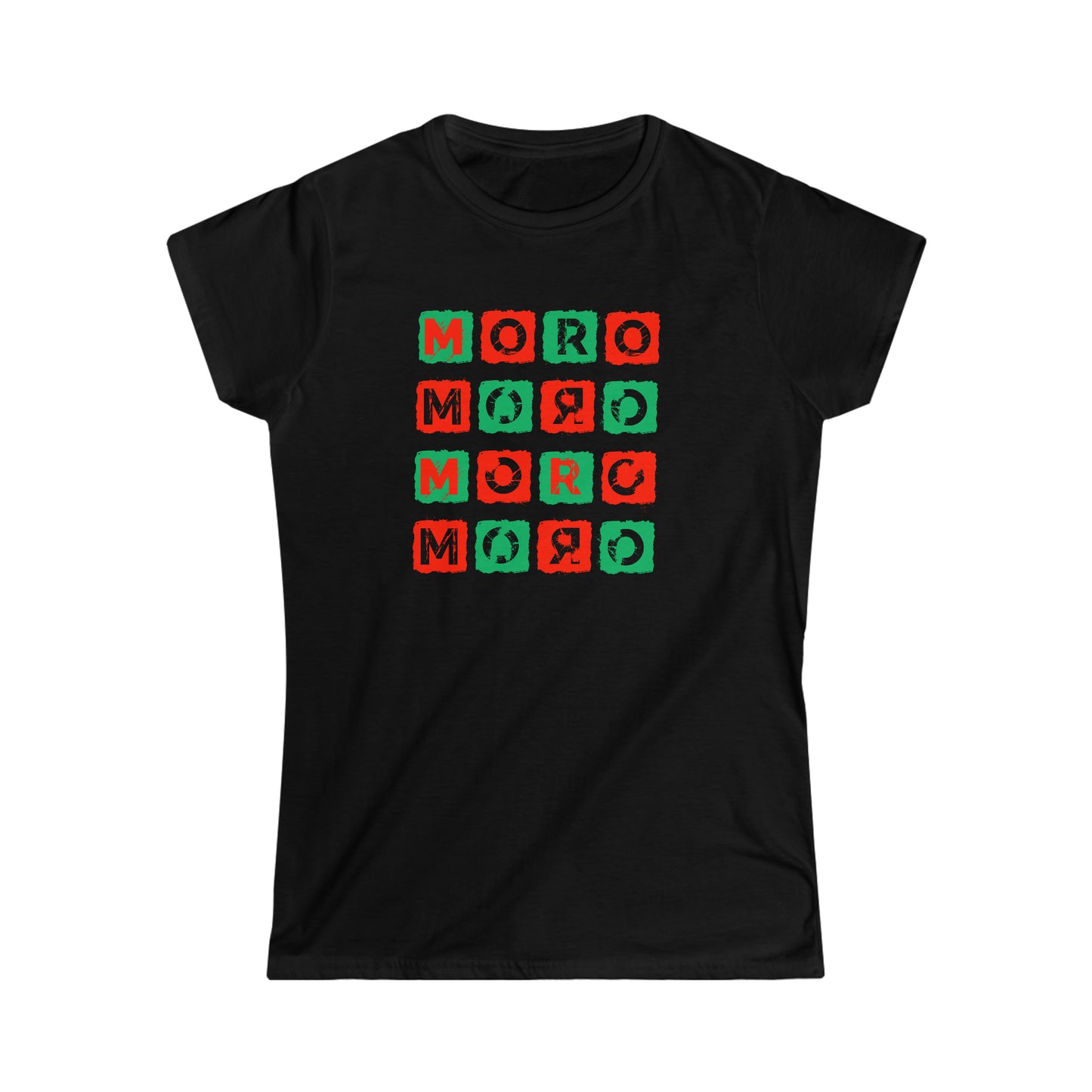 Women's Mr.Moro Cubes T-shirt Red/Green