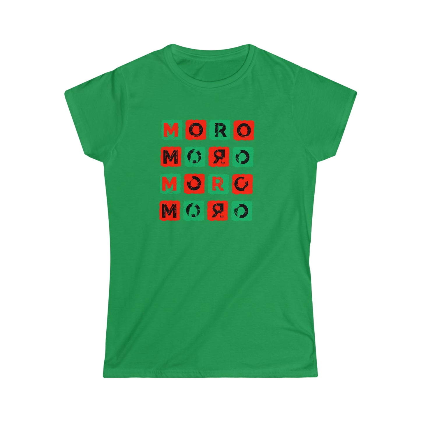 Women's Mr.Moro Cubes T-shirt Red/Green