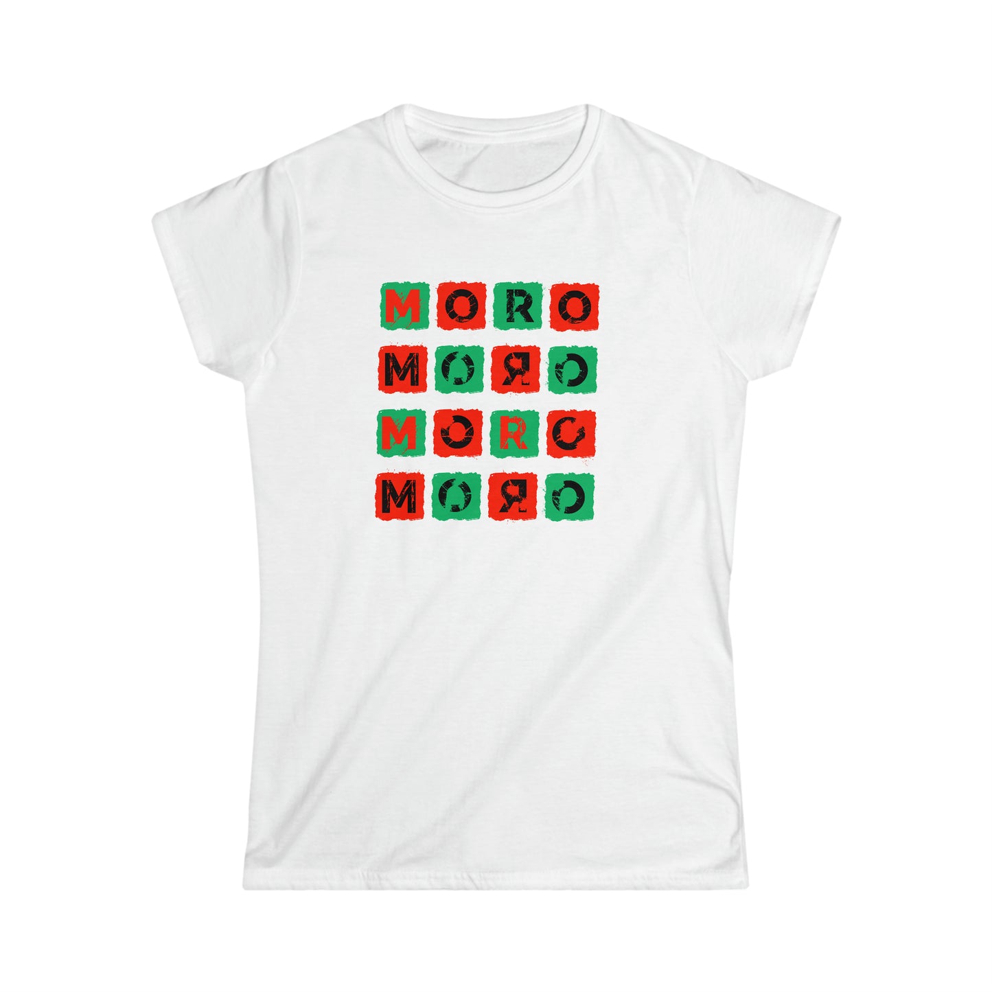 Women's Mr.Moro Cubes T-shirt Red/Green