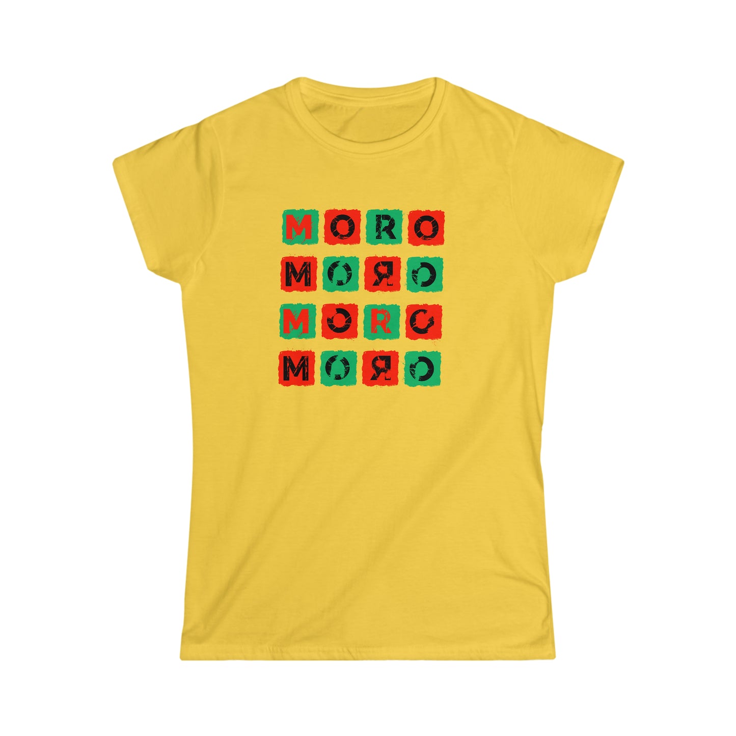 Women's Mr.Moro Cubes T-shirt Red/Green