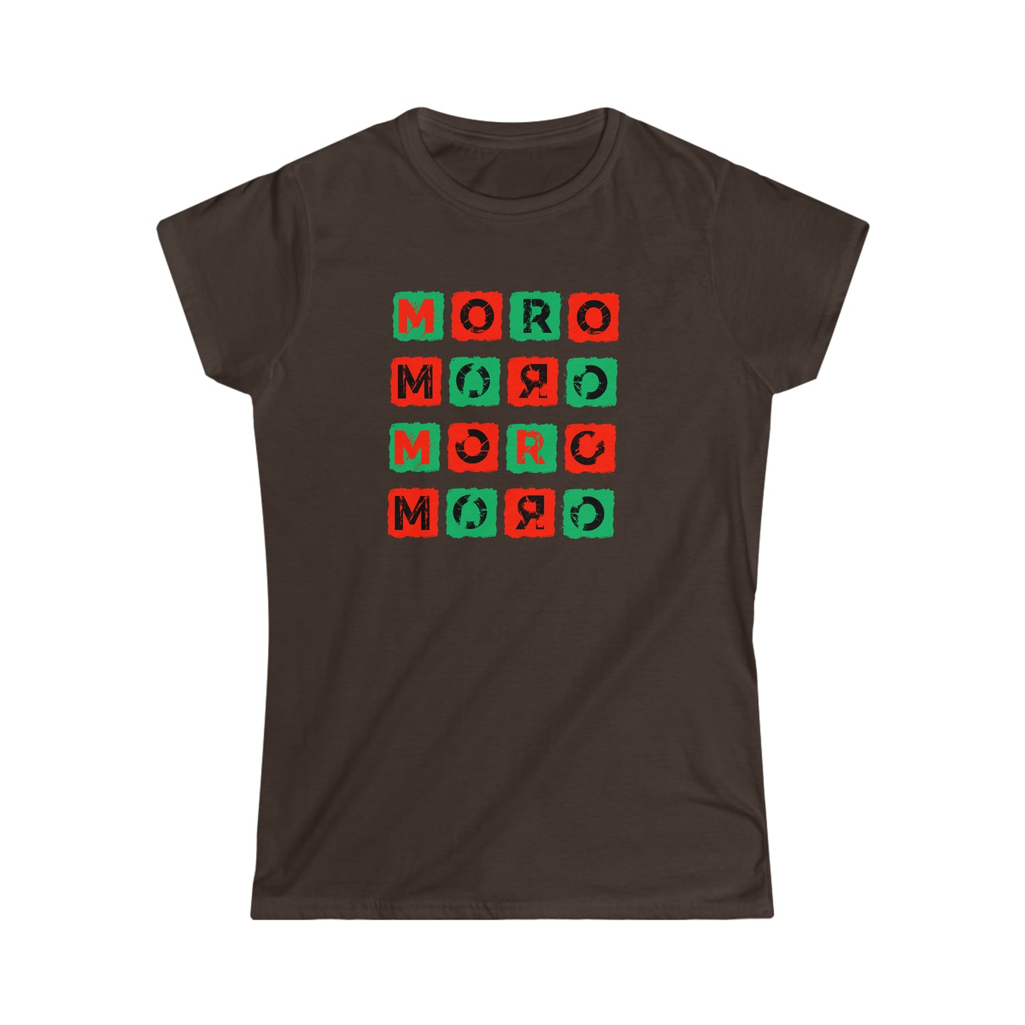 Women's Mr.Moro Cubes T-shirt Red/Green