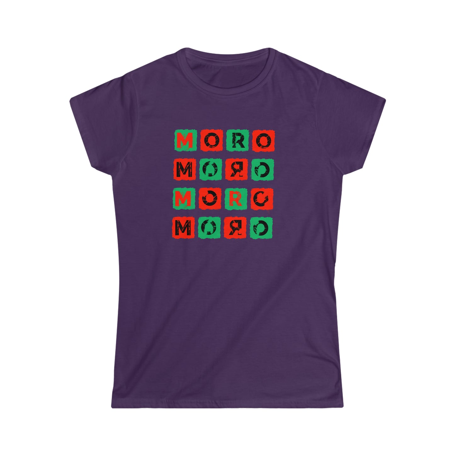 Women's Mr.Moro Cubes T-shirt Red/Green