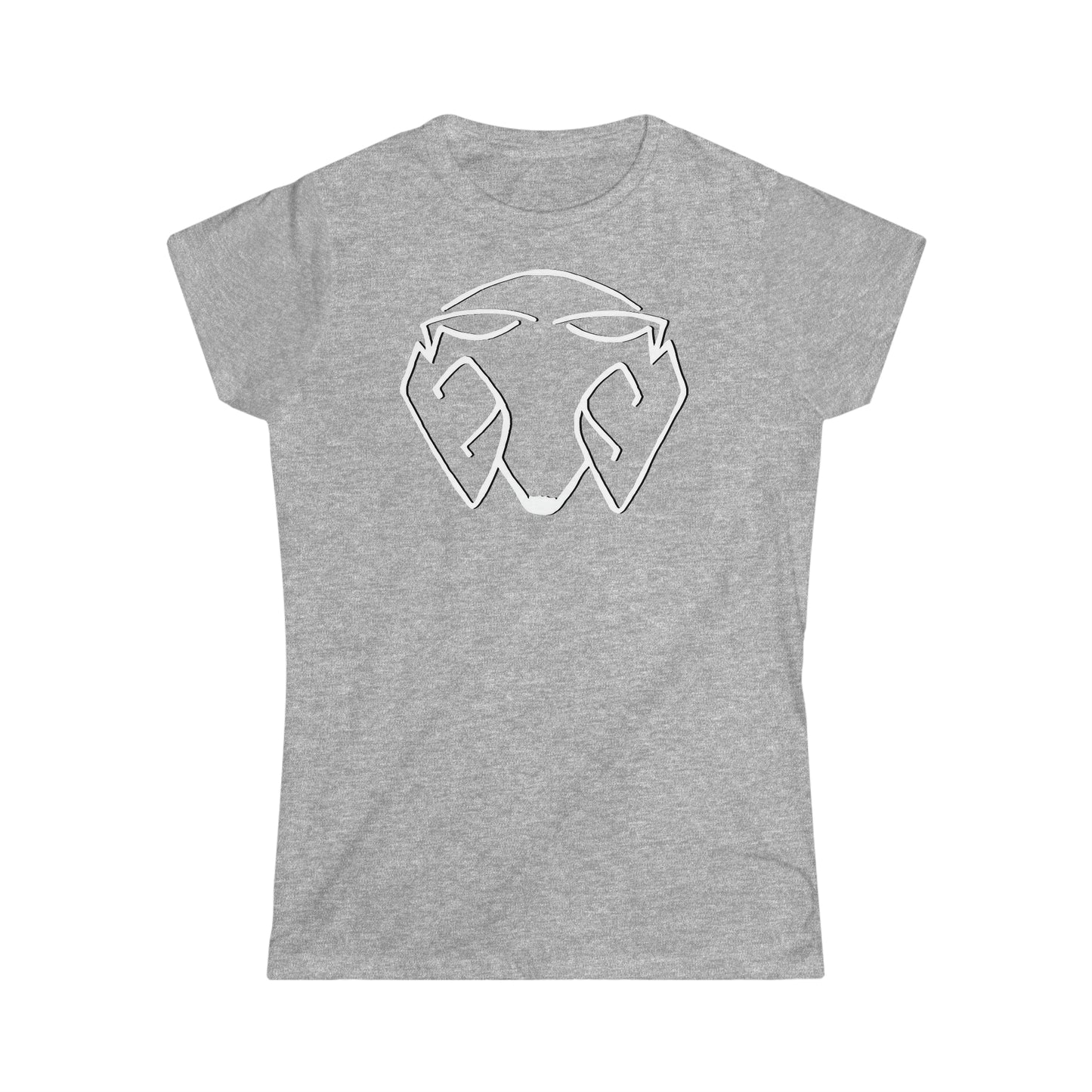 Women's Logo Big Head White