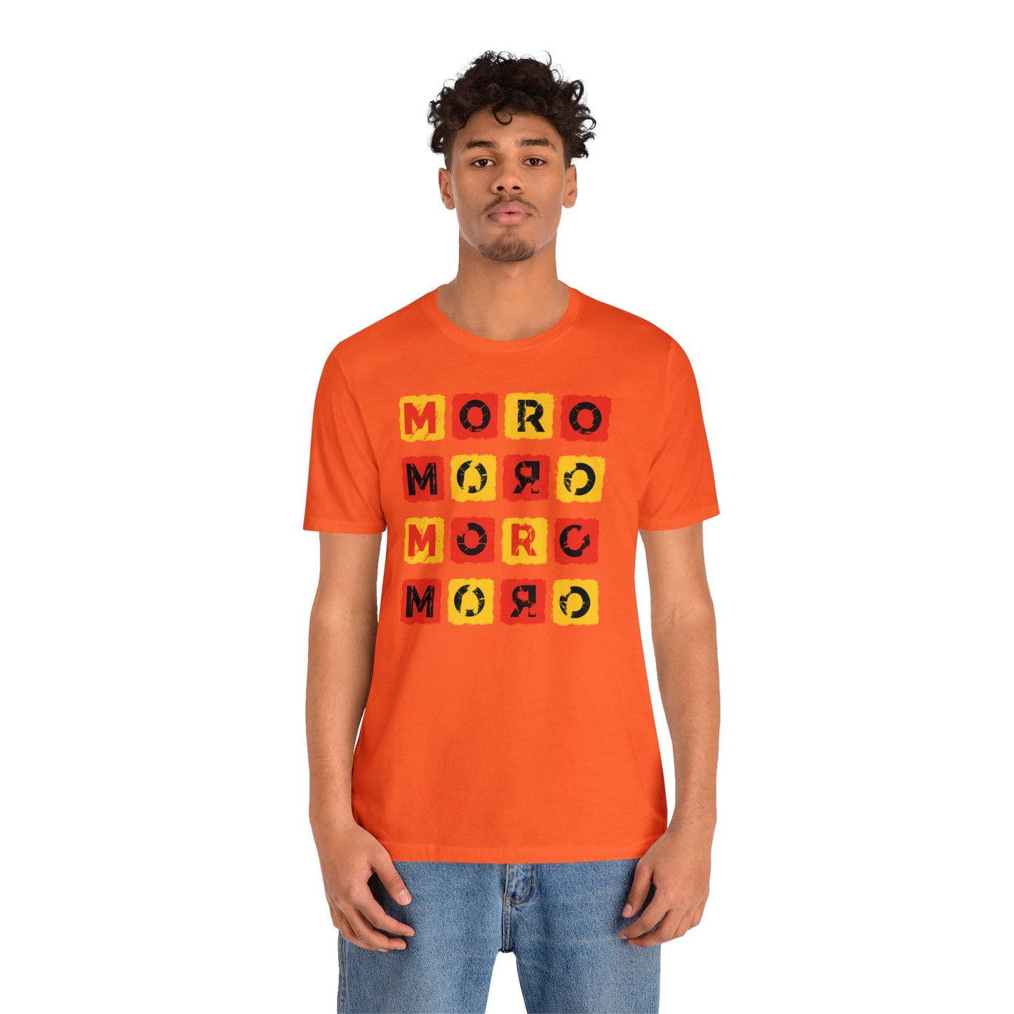 Mr.Moro Cubes T-shirt Red/Yellow