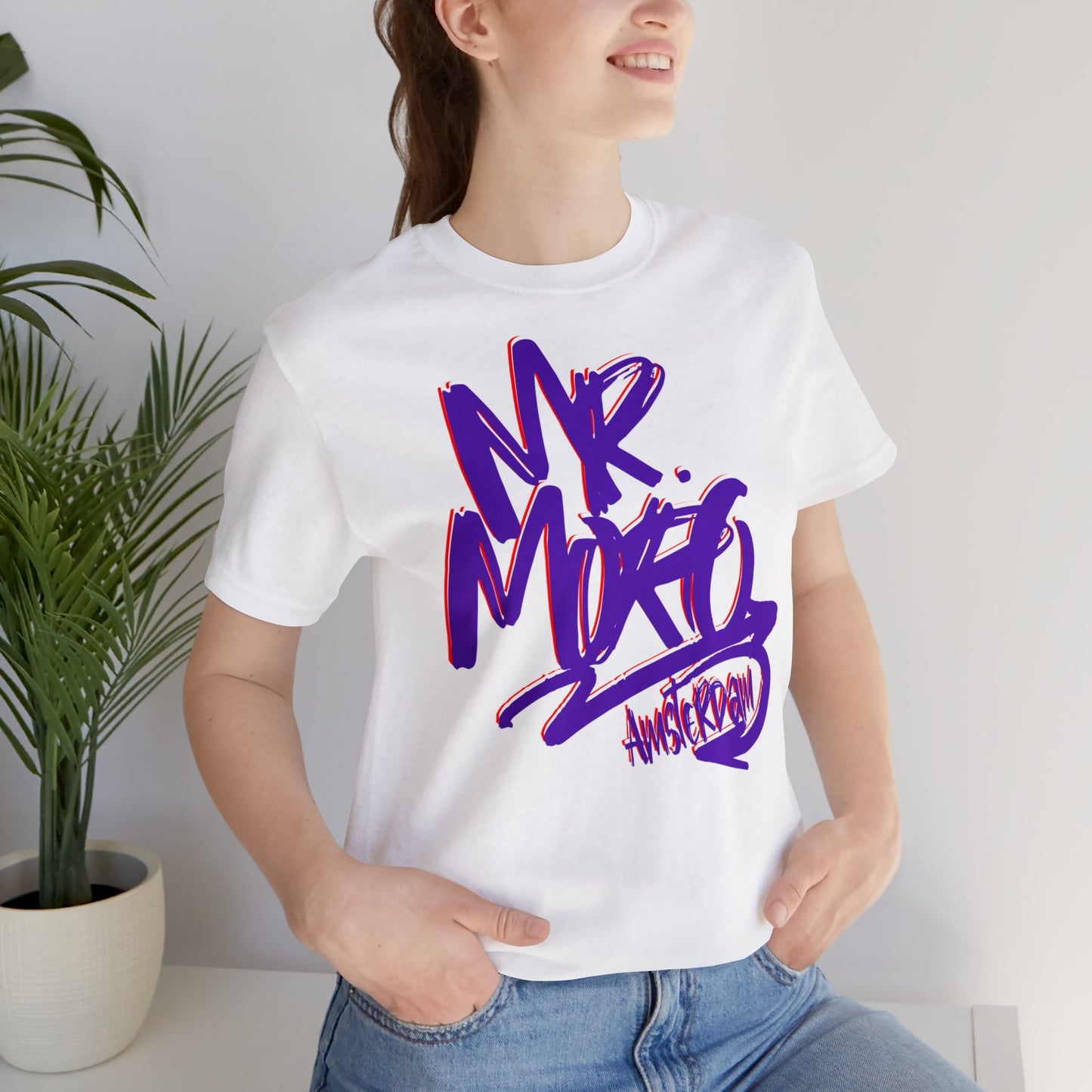 Mr.Moro Graffiti T-shirt Purple