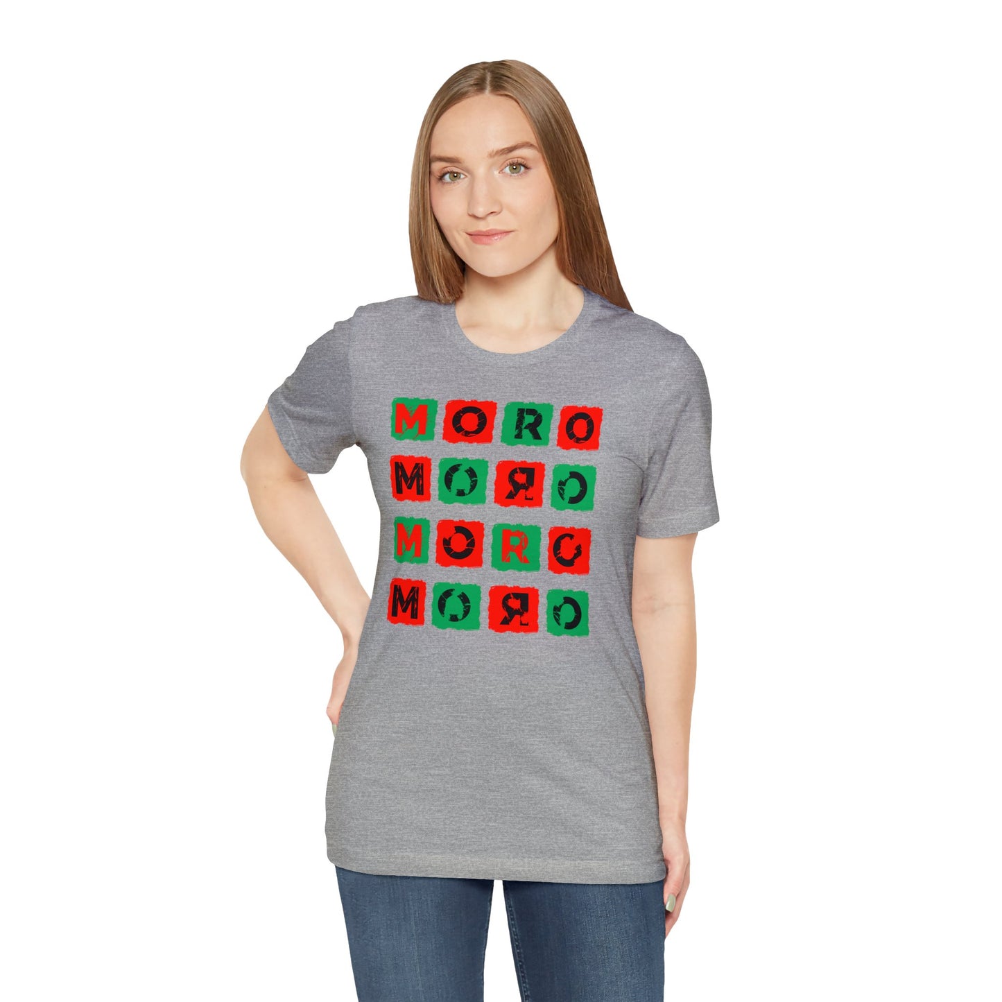 Mr.Moro Cubes T-shirt Red/Green