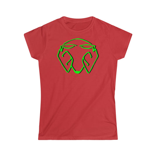 Women's Logo Big Head Green