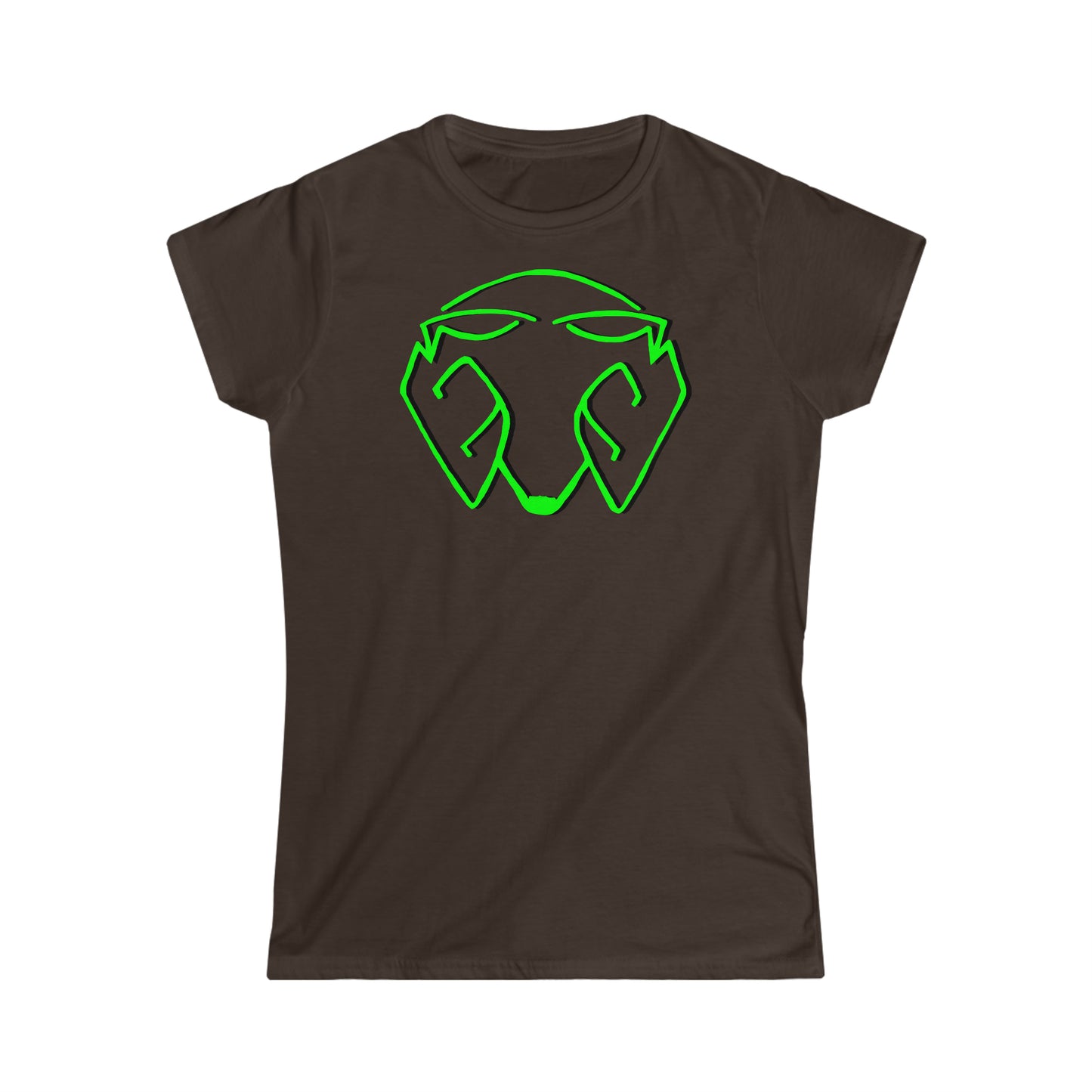 Women's Logo Big Head Green